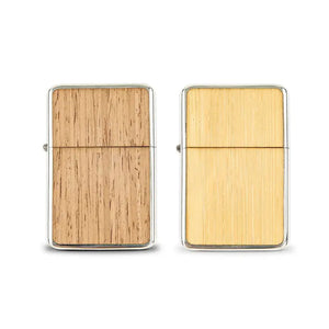 Wood Wrapped Windproof Lighter - Blank