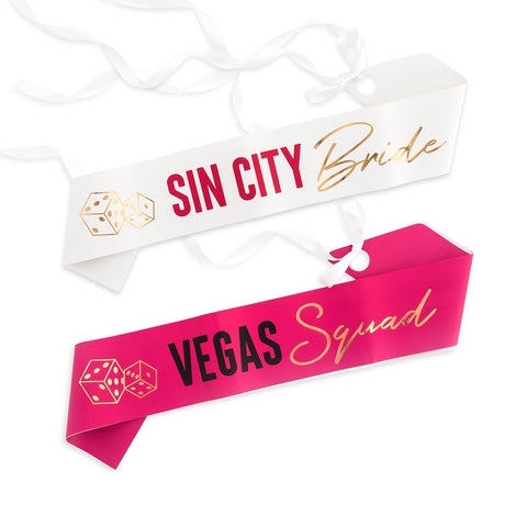 Paper Bachelorette Party Sash - Vegas