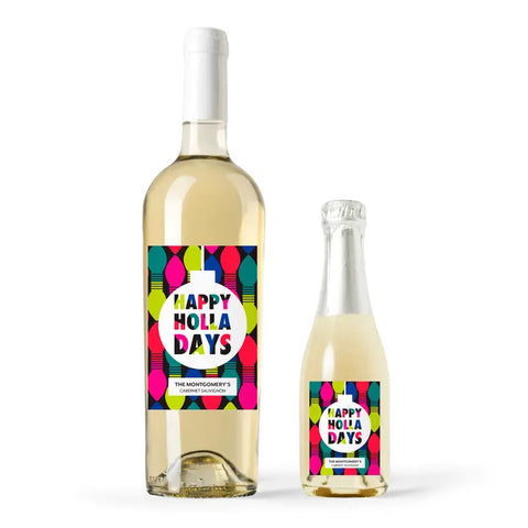 Personalized Wine Bottle Labels - Happy Holla Days