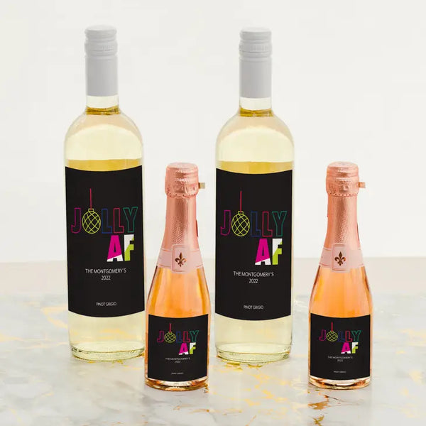 Personalized Wine Bottle Labels - Jolly AF