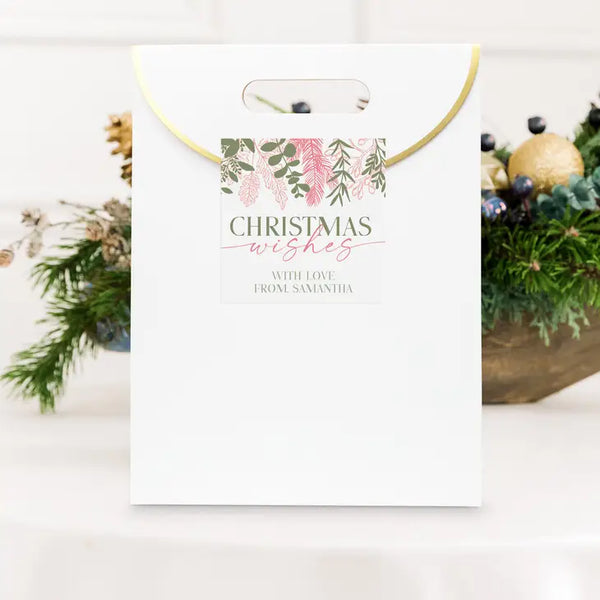 Personalized Christmas Gift Sticker Labels - Christmas Wishes