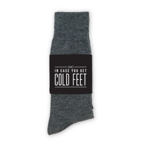 Personalized Men's Socks Wedding Gift - Cold Feet