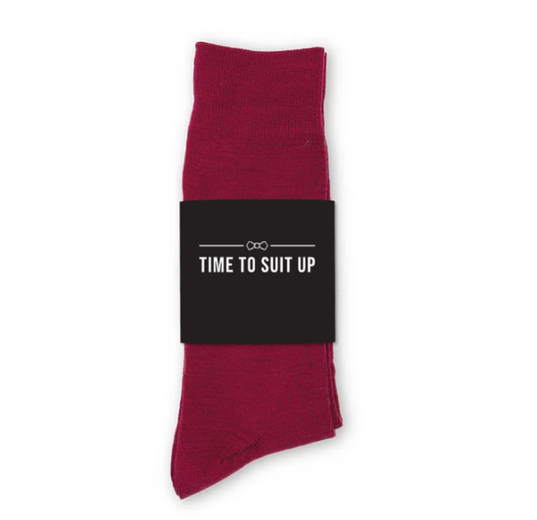 Personalized Men's Socks Wedding Gift - Suit Up