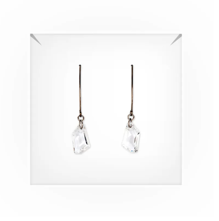 Personalized Swarovski Crystal Wedding Drop Earrings - Couldn't Do It Without You