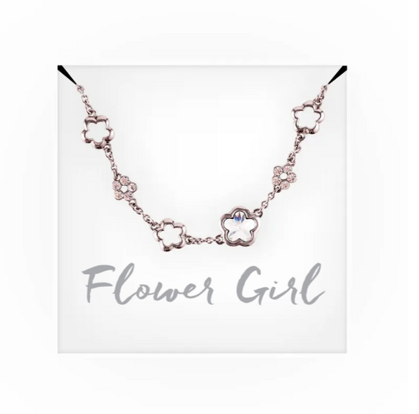 Swarovski Crystal Children's Flower Bracelet - For My Flower Girl