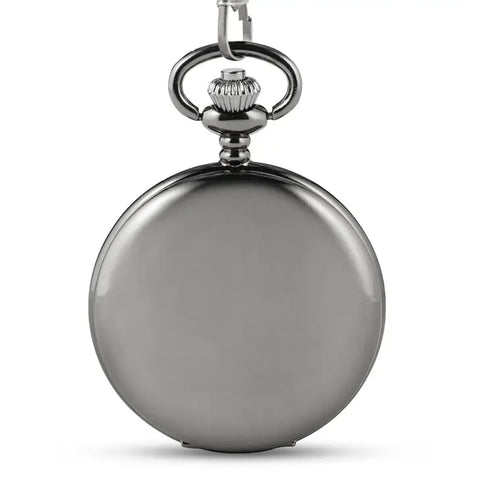 Gunmetal Pocket Watch & Fob - Blank