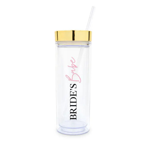 Personalized 17 Oz. Insulated Plastic Drink Tumbler - Bride's Babe