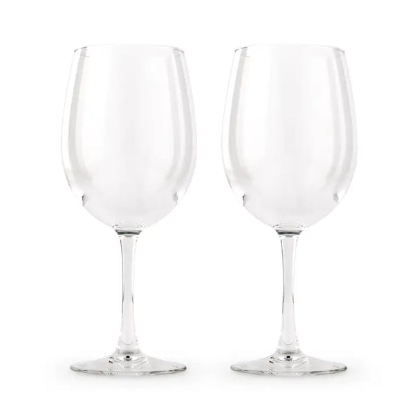 Large 12 oz. Stemmed Wine Glass Set - Blank - Set of 2