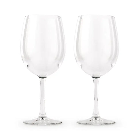 Large 12 oz. Stemmed Wine Glass Set - Blank - Set of 2