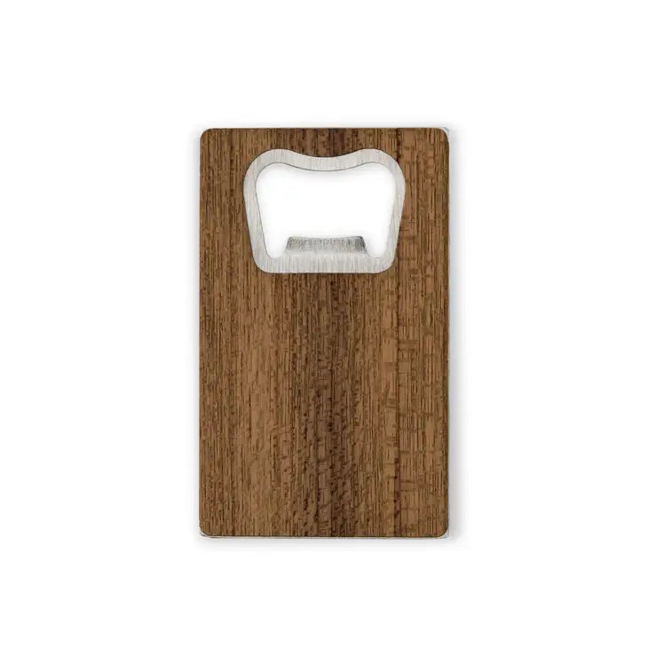 Wood Veneer Credit Card Bottle Opener Wedding Favor - Blank | + Designs Available