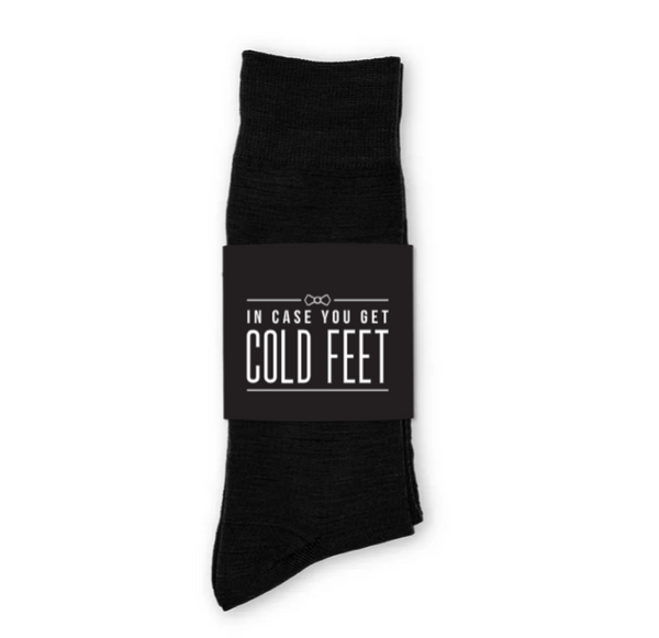 Personalized Men's Socks Wedding Gift - Cold Feet