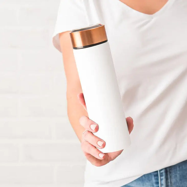 Stainless Steel Cylinder Travel Bottle Stainless Steel - Blank