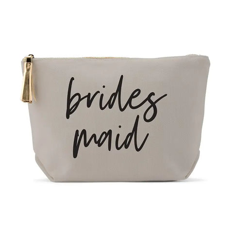 Light Grey Makeup & Toiletry Bag - Bridesmaid