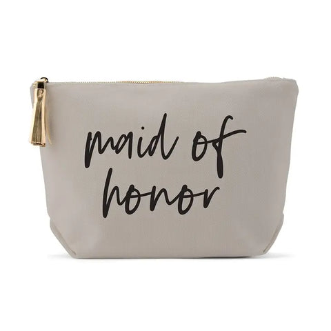 Light Grey Makeup & Toiletry Bag - Maid Of Honor