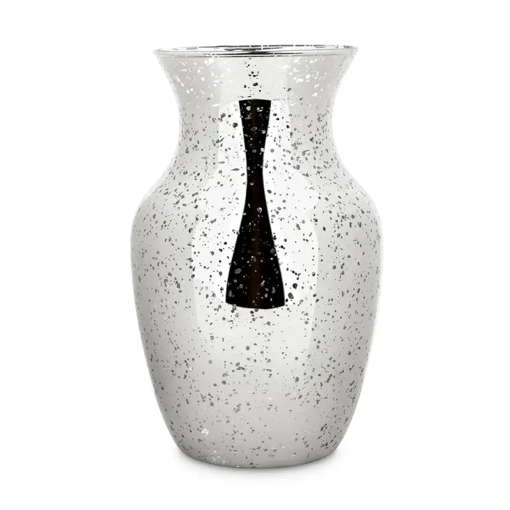 Mercury Glass Flower Vase - Silver