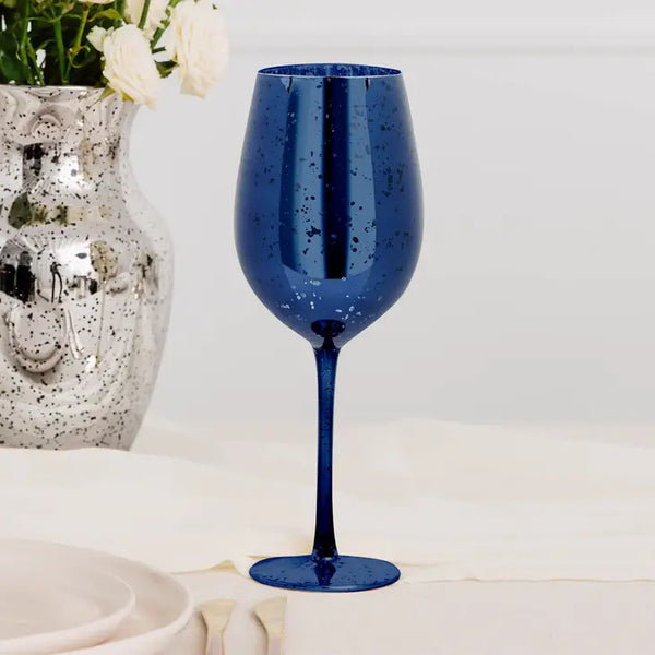 18 oz. Mercury Wine Glass – Navy Blue