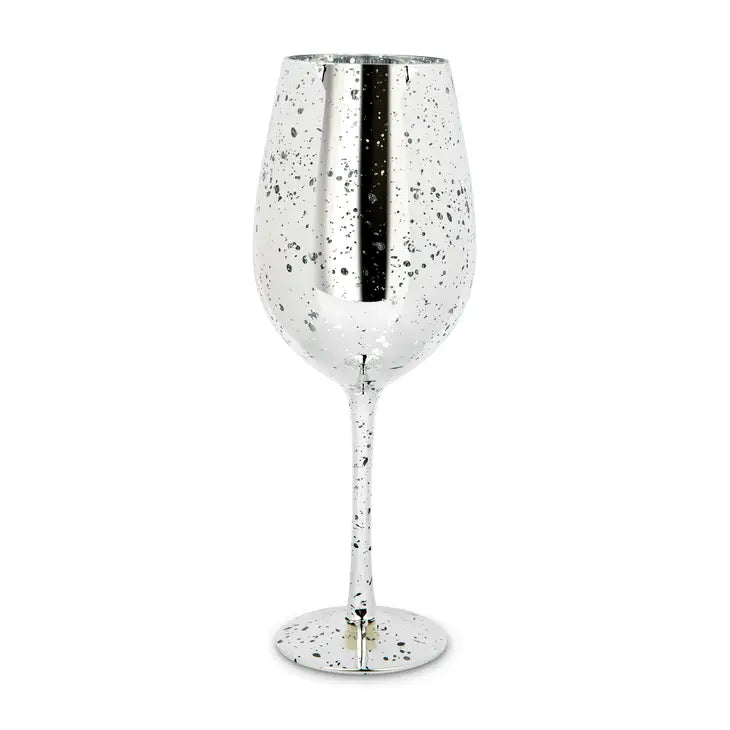 18 oz. Mercury Wine Glass – Silver