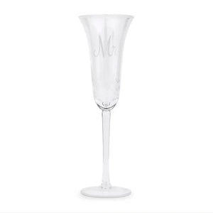 Tulip Champagne Toasting Wedding Flute - Mr