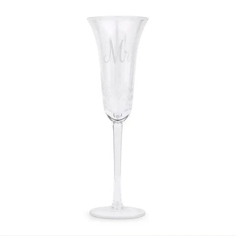 Tulip Champagne Toasting Wedding Flute - Mr