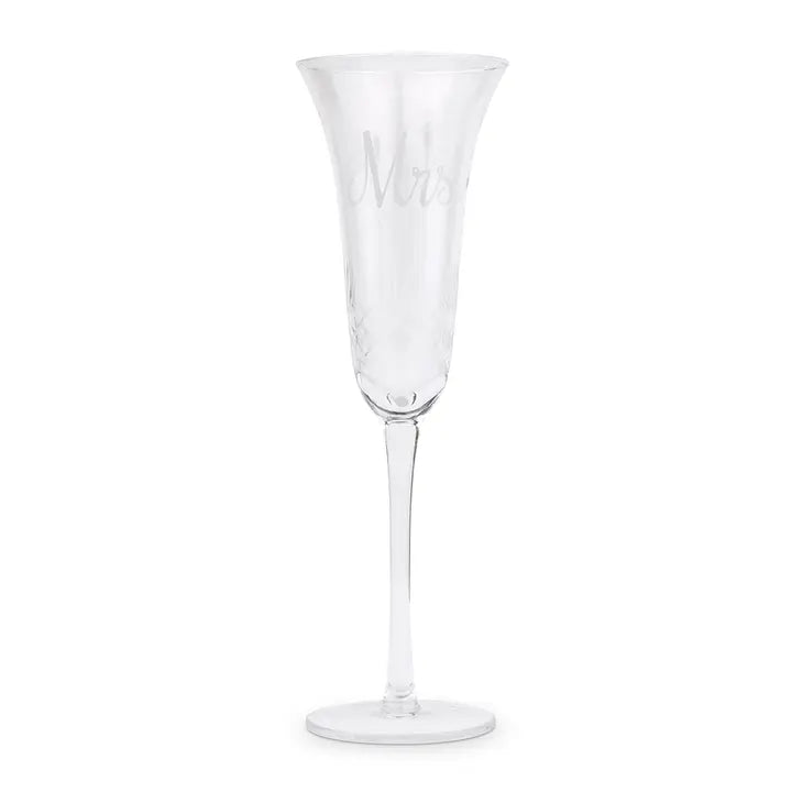 Tulip Champagne Toasting Wedding Flute - Mrs