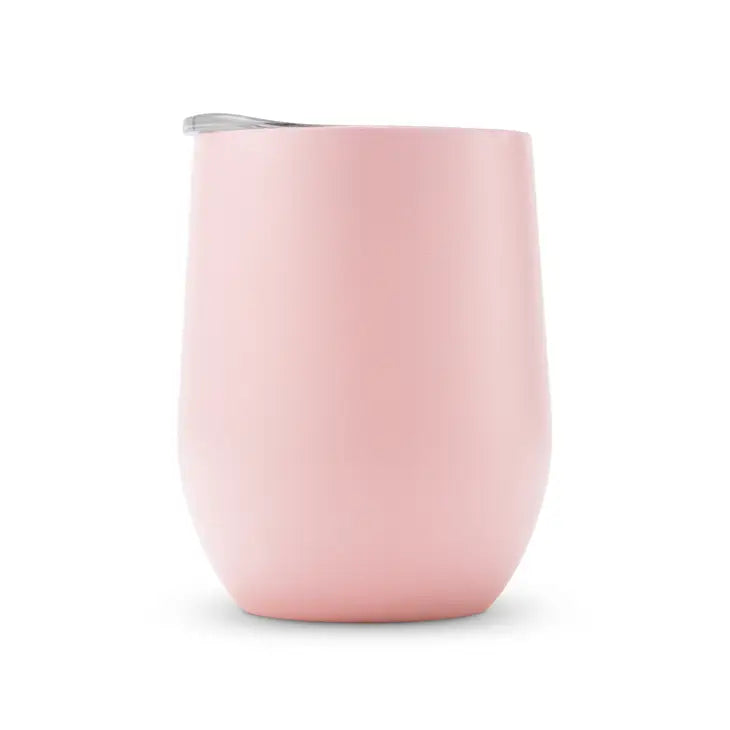 12 oz. Stemless Travel Tumbler - Light Pink