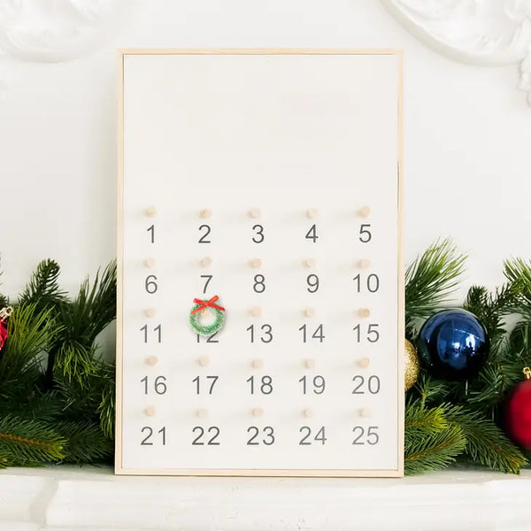 Wooden 25 Days of Christmas Peg Advent Calendar