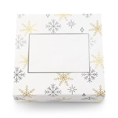 Large Falling Snowflakes Christmas Gift Box with Magnetic Lid