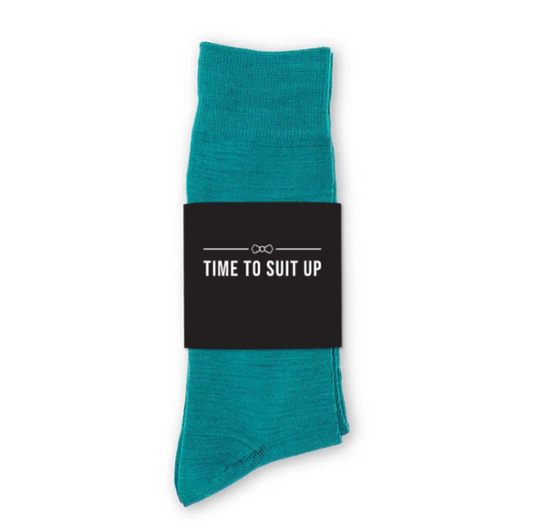 Personalized Men's Socks Wedding Gift - Suit Up