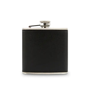 5 oz. Faux Leather Wrapped Stainless Steel Hip Flask - Blank