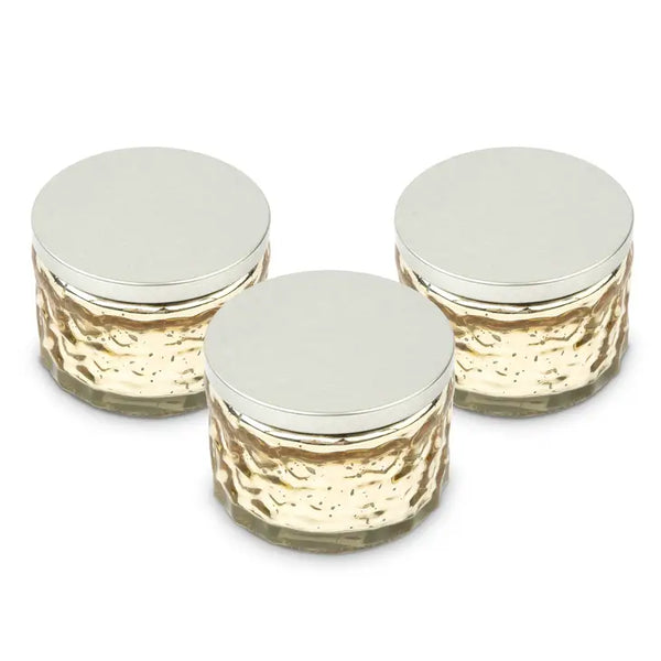 Gold Mercury Glass Candle Wedding Favor - Blank