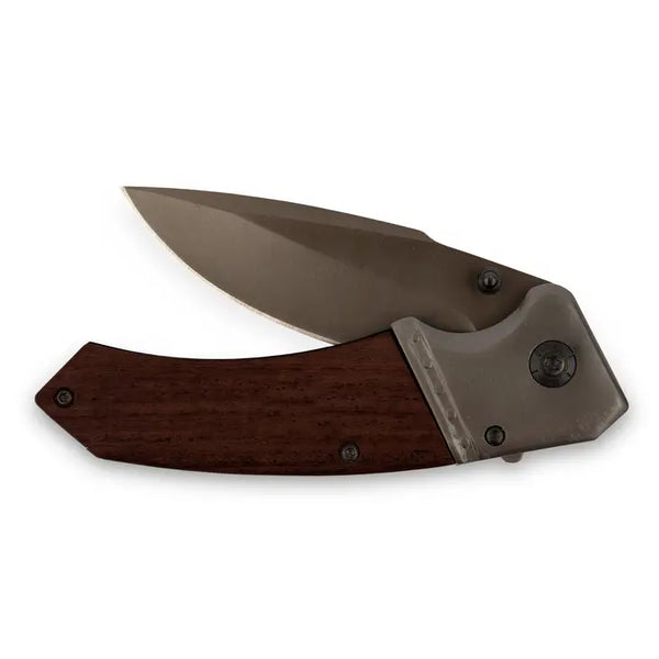 Natural Wood Handled Pocket Knife - Blank