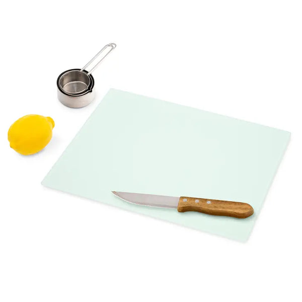 15" x 11" Clear Square Glass Cutting Board - Blank