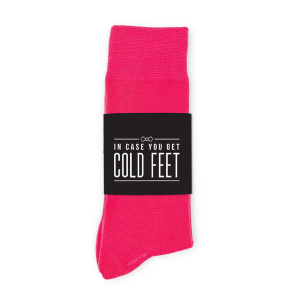 Personalized Men's Socks Wedding Gift - Cold Feet