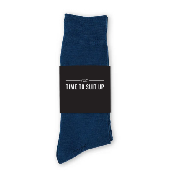 Personalized Men's Socks Wedding Gift - Suit Up