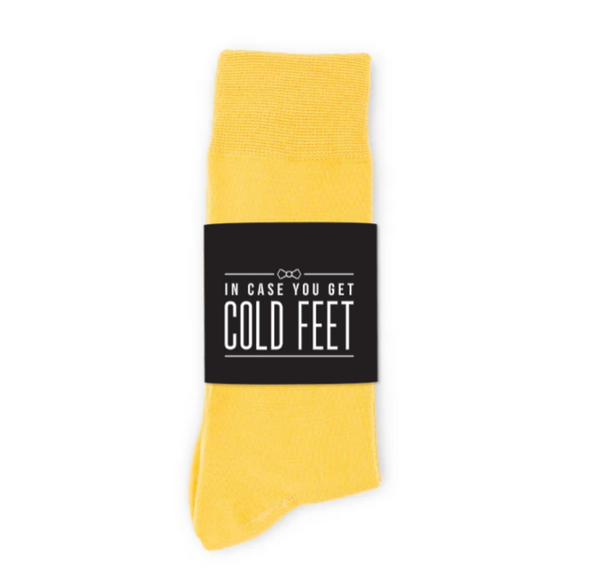 Personalized Men's Socks Wedding Gift - Cold Feet