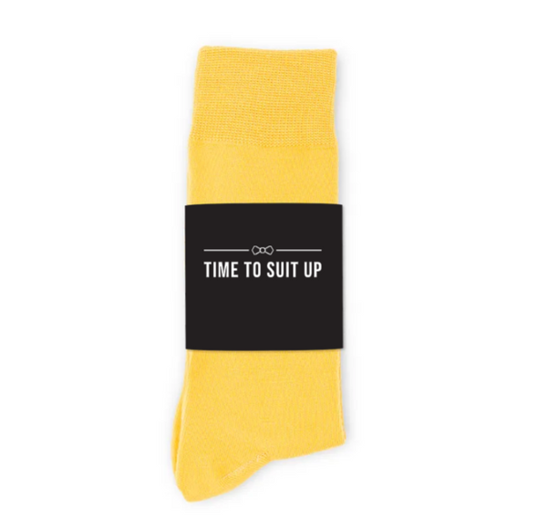 Personalized Men's Socks Wedding Gift - Suit Up