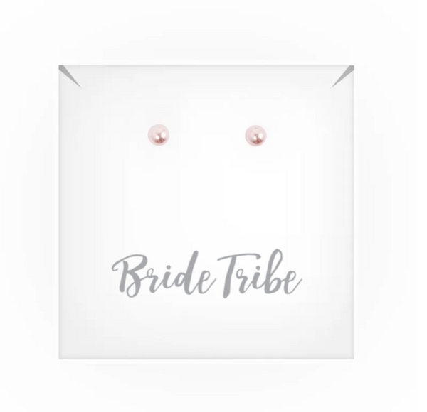 Swarovski Pearl Stud Earrings - Bride Tribe