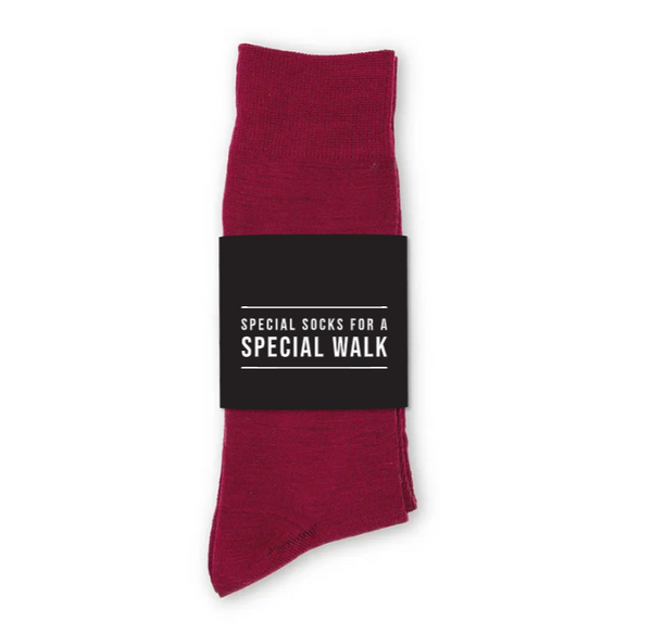 Personalized Men's Socks Wedding Gift - Special Walk