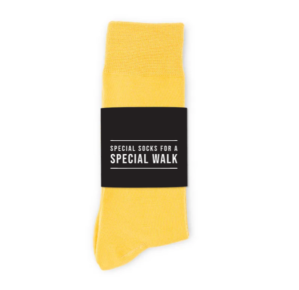 Personalized Men's Socks Wedding Gift - Special Walk