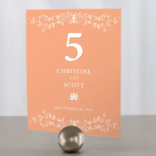 Forget Me Not Table Number