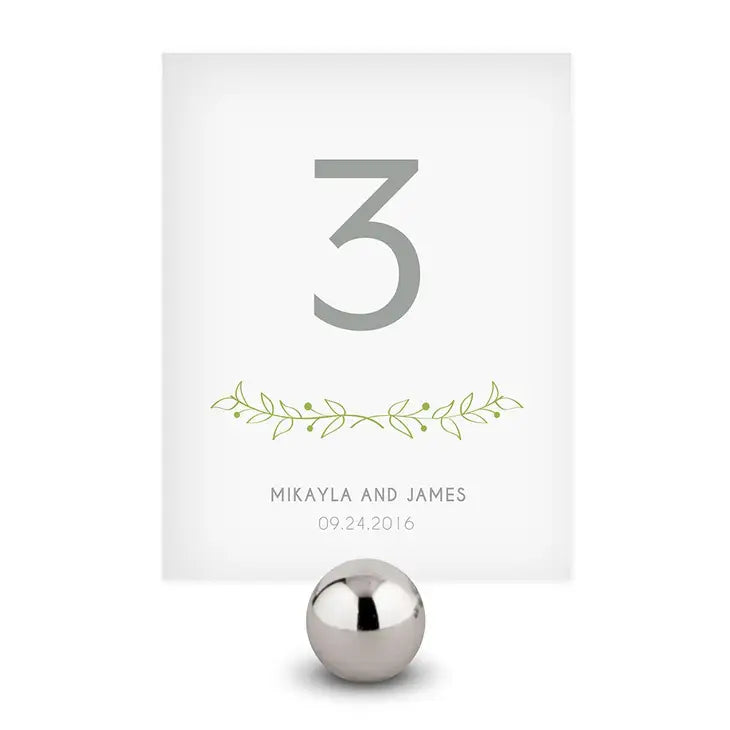 Woodland Pretty Personalized Table Numbers