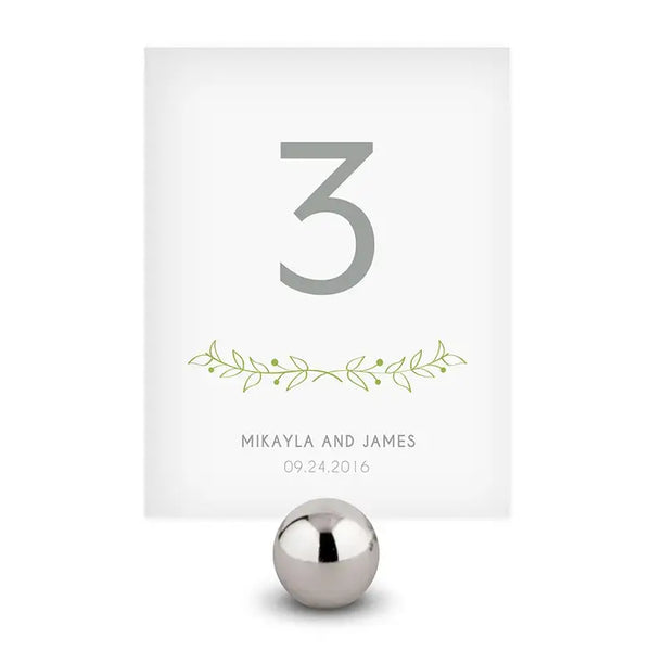 Woodland Pretty Personalized Table Numbers