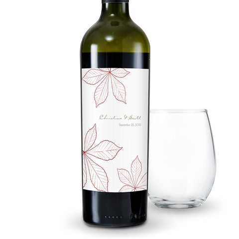 Autumn Leaf Wine Label