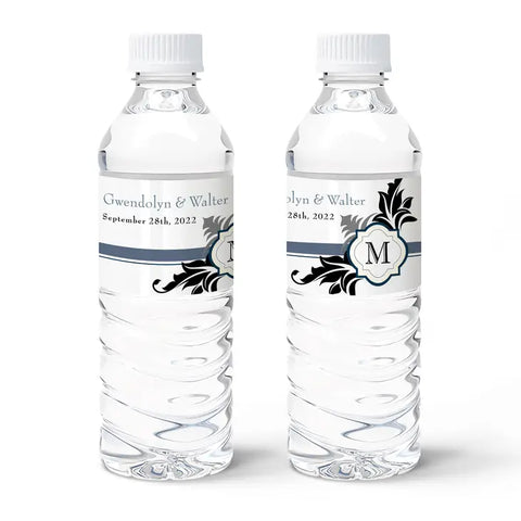 Personalized Water Bottle Labels - Lavish Monogram