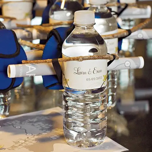 Personalized Water Bottle Labels - Love Bird