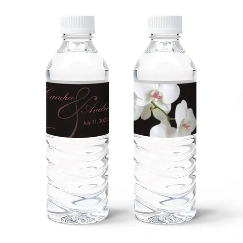 Personalized Water Bottle Labels - Classic Orchid