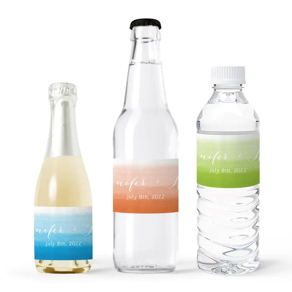 Personalized Water Bottle Labels - Aqueous