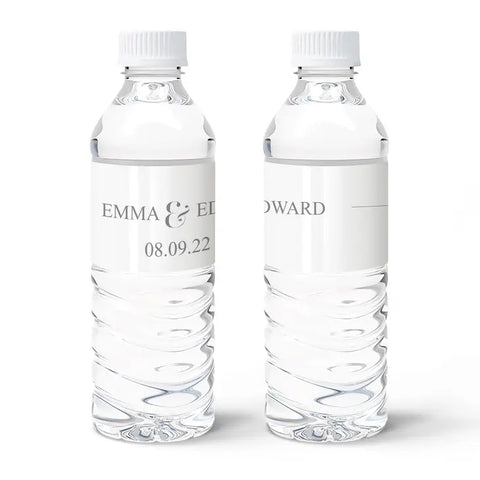 Personalized Water Bottle Labels - Classic Script