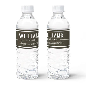 Personalized Water Bottle Labels - Bistro Bliss