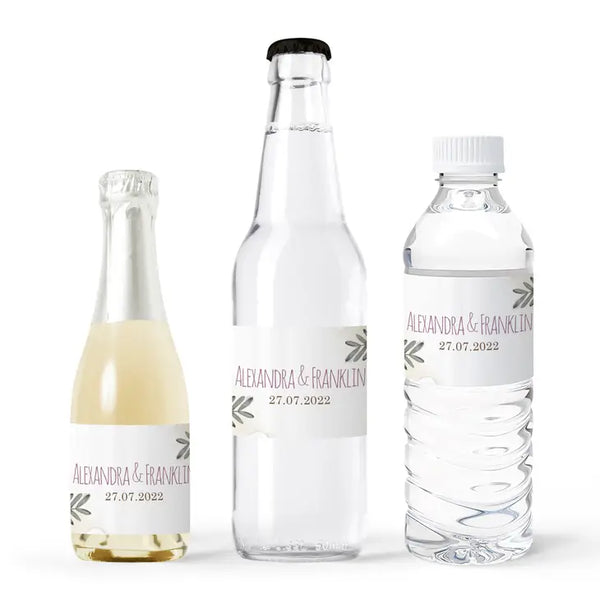 Personalized Water Bottle Labels - Natural Charm